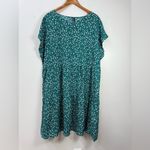 EMERY ROSE Elegant Teal Floral Midi Summer Dress size 4XL Green Photo 1