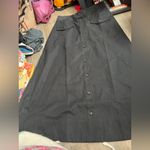 Tuckernuck NWOT  Elegant Black Button-Down midi Skirt size 8 Photo 1