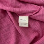 Dylan NWT, Pink Short Cap Sleeve Tie Front Cotton Top, Sz S Photo 10