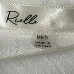 Rielle White Button Down Shirt Size M Photo 5