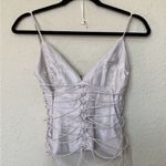 House Of CB  'Antonella' Off White Vegan Leather Corset NWOT size L‎ Photo 4