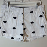 J.Crew 3” Chino Shorts Fish Embroidered Print Size 4 Photo 0