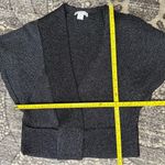 Intropia Anthropologie Women’s M Black Merino Wool Surplice Faux Wrap Sweater Size M Photo 8