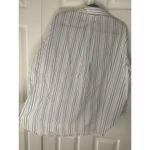 ZARA  Womens Pinstripe Cotton Collar Button Down‎ Size Small Photo 4