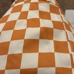 Cider  orange and white checkered pants high rise small Photo 3