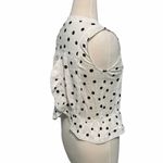 Generation Love Tinsley Polka Dot Lace Trim Sleeveless Top White Extra Small XS Photo 7