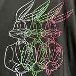 🖤Bugs Bunny Seeing Triple Neon Black Looney Tunes T Photo 1