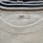 Faherty Women's  Nautical Striped Sweater Fall Winter Cardigan Size Large Photo 1