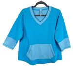 Lulu B Bright Blue 3/4 Sleeve V Photo 0