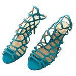 Vince Camuto Paxton Gladiator Heels Suede Teal Women's Size 8.5 NWT Photo 2