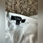 Lulus  Sheer Attraction White Long Sleeve Ruffled Mini Dress Photo 5