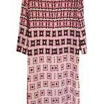 ZARA  Pink Geometric Print Long Sleeve Resort Travel Vacation Maxi Dress XS NWT Photo 6