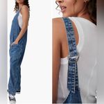 Free People High Roller Denim Jumpsuit Photo 4