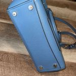 Michael Kors Michael‎ Kors Womens Leather Studded Crossbody Handbag Denim Sky Blue Medium Photo 5