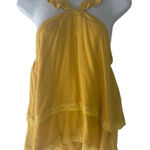 Listicle NWT Size Medium Boutique Yellow Flowy Top Photo 0