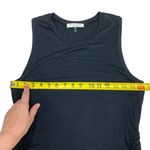 Halston Heritage | Medium | Black Modal Side-Ruched Sleeveless Muscle Tank Top Photo 4