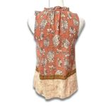 Xhilaration  Blouse Sleeveless Floral Keyhole Neckline Lightweight Multicolor XS Photo 3