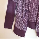 prAna Graceful Wrap Organic lightweight Tribal purple burnout Hoodie jacket Top Photo 3