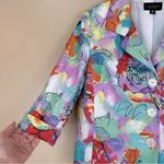 Investments Petites Colorful Linen Blend 3/4 Sleeve Jacket Blazer 12P Photo 3