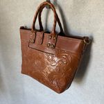 Patricia Nash  Analia Tooled Leather Tote Bag Brown Flawed Photo 2