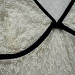 Womens Mesh Lace Velvet Babydoll Top Long Sleeve Y2K WhimsiGoth Size Medium Black Photo 2