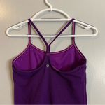 Lululemon Purple Striped Workout Tops Size 6 Photo 5