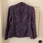 Coldwater Creek NEW Y2K Shaped Boucle Blazer Size 8 Purple Tweed Style NWT Photo 3