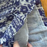 Isabel Marant  Étoile blue white silk chiffon dress silk ruffle shoulder 0 Photo 2