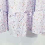 Mable Ditsy Floral Ruffle Tiered Maxi Dress Fit and Flare side Pockets Pink Photo 11