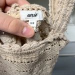 Aerie  Crochet Top Crop Knit Cream Tan Women’s Small Photo 4