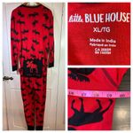 Little‎ Blue House Moose Adult Union Suit Christmas XL Cozy Loungewear Bum Flap Red Photo 1
