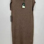 Tuckernuck NEW Bronze Metallic Knit Indie Dress Large Brown Photo 8