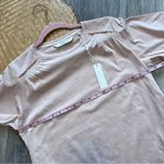 Rebecca Taylor Nwt  smocked‎ Tee in light pink Photo 3