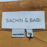 Sachin + Babi Culotte Wide Leg Pants Corduroy Mustard Yellow Pockets Size 12 NEW Photo 5