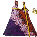 Free People Intimately Floral Slip Dress Size S/P – Rust & Purple Ombre V-Neck Photo 7
