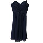 Camille La Vie  Strapless Crisscross Bodice Semi Formal Cocktail Wedding Dress 4 Photo 9