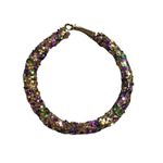 Sparkle Mardi Gras Purple Green Gold Bling Hoop Earrings NWOT Party Sequins Purple Photo 1