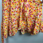 Beautiful NEW Orange Floral Mini Dress Halter‎ Small Side Zip Retro, Size Small Photo 5
