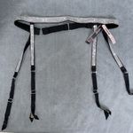 Victoria's Secret New Very Sexy Shine Strap Garter Belt Black Satin XS Small Photo 0