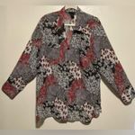 Maggie Barnes  Animal Print Button Front Blouse | Shirt | Top Photo 0