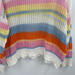 VICI Fate  Collection Shades of Spring Knit Cotton Blend Striped Sweater Sz Small Photo 9