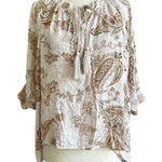 Everleigh Multicolor Paisley Tie Bow Blouse Women's Size XS | 47 Photo 0