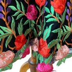 Jovani JVN  Womens Formal Dress 6 Cocktail Holiday Party Velvet Retro Embroider Photo 10