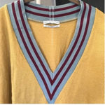 Urban Outfitters Bobby Boyfriend Varsity Sweater Gold Waffle Thermal Size XS Photo 3