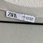 ZARA  Soft Sweater Vest Longline Button Front Viscose Blend Neutral Gray Hue M Photo 2