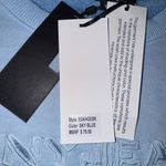 DKNY  Jeans Sky Blue Cropped Sweatshirt Size XL NWT Photo 3