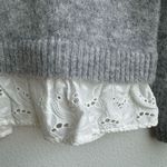 Sézane Sezane Alfred Kid Mohair Merino Knit Jumper Sweater Gray V Neck Size Small Photo 3