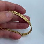 Vintage set faux gold chunky necklace and bracelet Photo 3