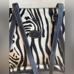 Tangaroa Venezia Terrida Made in Italy Zebra Leather Travel Bag Black Photo 1