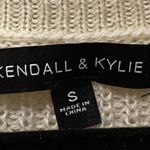 Kendall + Kylie  Off Shoulder Knitted Tan Sweater Photo 1